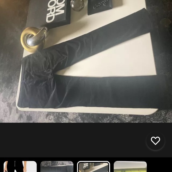 Pristine Rag & Bone Velvet Dojo Pant Flare Black Pants Exposed Zipper 25 MOD 60 - Picture 3 of 4